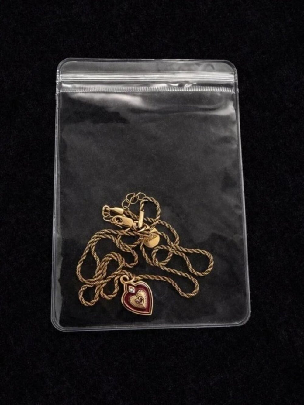 Alex and Ani Gold Heart Vintage Necklace – Angel Message Pendant - Picture 5 of 5